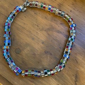 Colorful Otazu Swarovski  crystal necklace